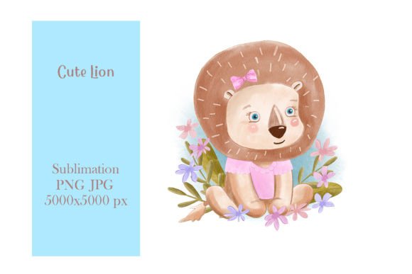 Cute Lion Illustrations for Crafters