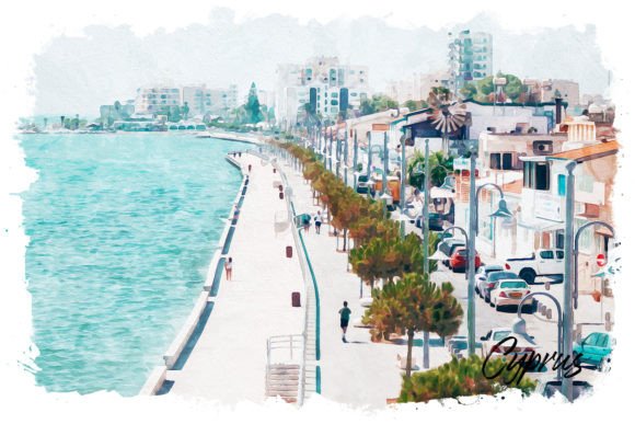 Cyprus Watercolor Poster: A Designer's Review