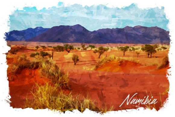 Namibia Watercolor Poster: A Designer's Review