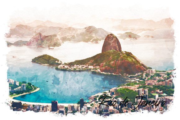 Rio De Janeiro Watercolor Poster Review