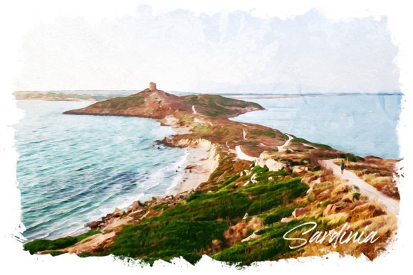 Sardinia Watercolor Poster: Illustrations Review