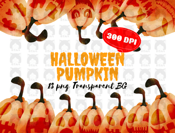 Watercolor Fall Halloween Pumpkin B2 Review