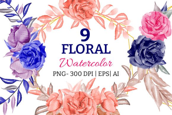 Watercolor Floral Wreath and Frame Set Review
